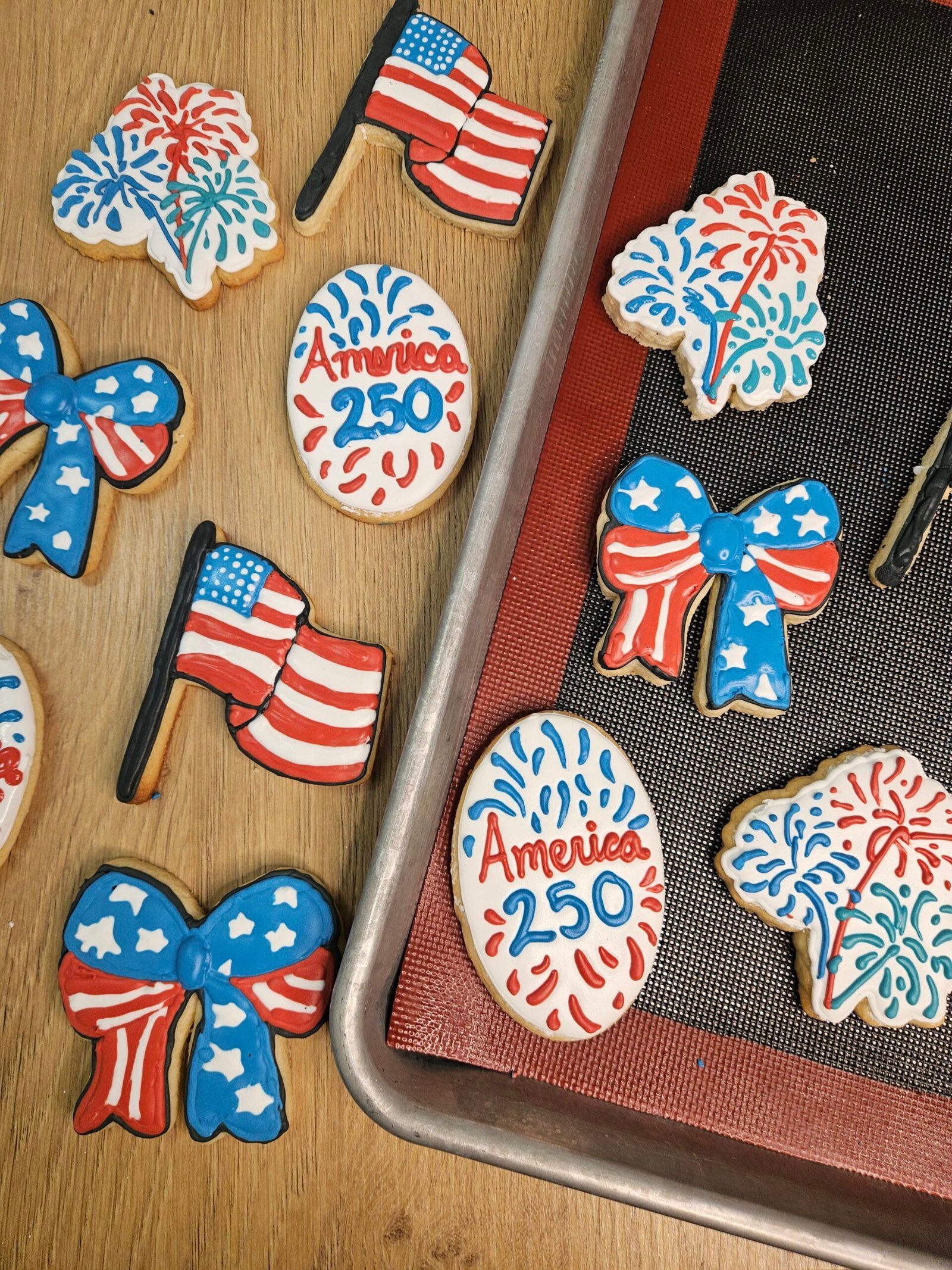 4th of July Cookies America 250 Cookies
